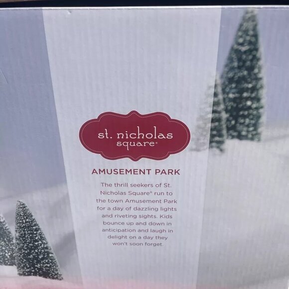 christmas village Amusement Park music motion light lemax dept 56 compatible new - Picture 4 of 6